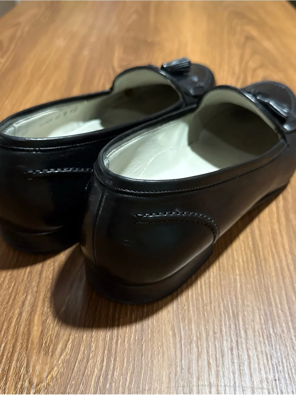 Cole Haan Bragano Black Leather Tassel Loafers Men 13